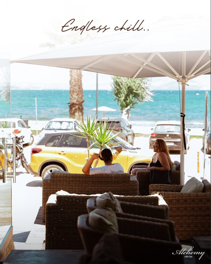 Alchemy Cafe Bar seaside terrace